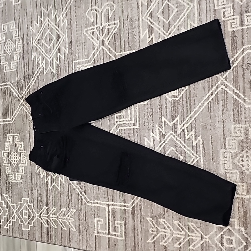 Good American Distressed Black Denim Jeans